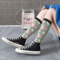 thumbnail image 3 of Lsque Rose Flowers Printed Crew Socks Men's Women's LightWeight Thin Casual Calf Socks ,Knee High Socks,Cotton Socks, 3 of 9