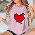 thumbnail image 4 of FcBaudy Hauts pour Femmes, Chemises pour Femmes, Blouses à Manches Courtes Col Rond & Chemises Mode Féminine Imprimé Blouse à Manches Courtes T-Shirt Col Rond Blouse en Dacron pour Femmes, 4 of 4