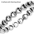 thumbnail image 4 of Anillo PANDORA Band of Hearts de plata de ley, talla 6, para mujer, 4 of 8