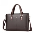 thumbnail image 3 of Bolso de hombre Bolso de hombre de negocios Bolso de hombre horizontal Maletín de ordenador Bolso de hombro, 3 of 5