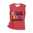 thumbnail image 4 of Independence Day Summer Tops for Women Independence Day I'm Just Here for The Flag Print Tank Top, 4 of 4
