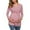 Pink, variant on Sodopo Fall Maternity V-Neck Long Sleeve Bandage Solid Color Breast-Feeding Pregnant Nursing Blouse Tops