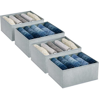 DIMJ 7 Pack Drawer Organisers, Foldable Storage Box Fabric
