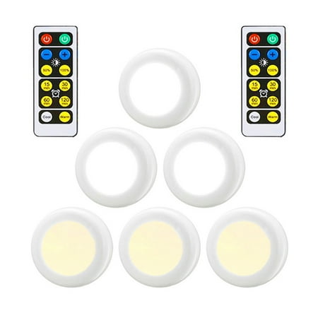 

DSstyles 6 Pcs Led Closet Light Cordless Battery-Powered LED Night Light Stick-anywhere Closet Light Stair Lights Wall Lights for Hallway Bedroom Kitchen