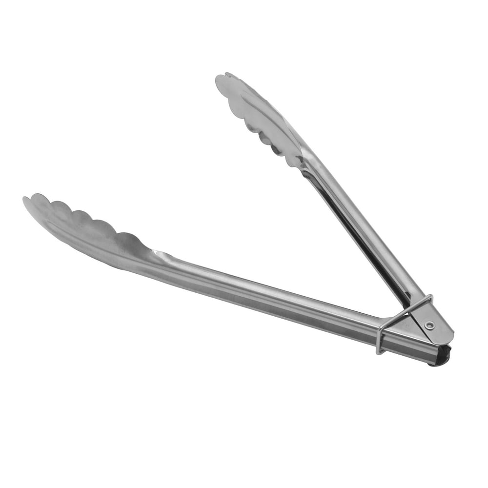 Expert Grill 8.5" Lightweight Stainless Steel Minilocking BBQ Tongs