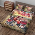 thumbnail image 3 of Be My Valentine's Australian Cattle Dog Truck Full of Love Flower Balloon Quilt Bedding Set Heeler Lover Gifts 1 Blanket Bed Cover 2 Pillowcases - 02029, 3 of 5