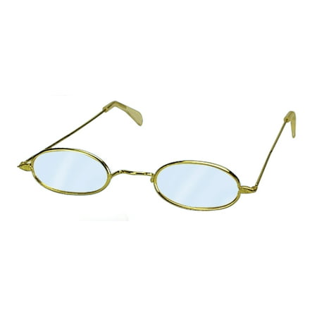 Loftus Women Mrs Claus Oval Old Granny Costume Glasses, Gold, One