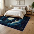 thumbnail image 3 of ODIKA Galaxy Map Orbiting Planets Stars Cosmic Nebula Ringed Comet for Queen Size Bedroom, Under Bed, Master , Foldable Easy Care, 3 of 7