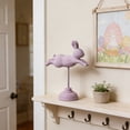 thumbnail image 4 of AURIGATE Easter Leaping Bunny on Stand, Wood-Look Rabbit Figurine with Pedestal Base, Spring Tabletop Decor for Home & Easter, 4 of 6