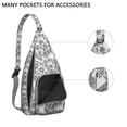thumbnail image 4 of Farmhouse Floral Crossbody - Rustic Sunflower & Butterfly Pattern, Multi-Pocket Anti-Theft Daypack, 4 of 4