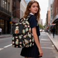 thumbnail image 6 of Pzuqiu Reading Sloth Print 17 Inch School Backpack, Soft Padded Breathable Large Capacity Bookbag with Side Pockets, Lightweight Casual Travel Daypack for Teens Boys Girls, 6 of 7