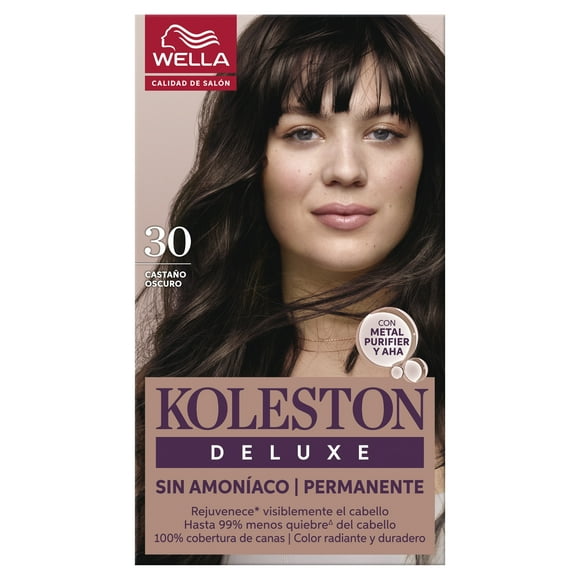 Tinte para cabello Koleston Deluxe Sin Amoníaco Castaño Oscuro 3.0