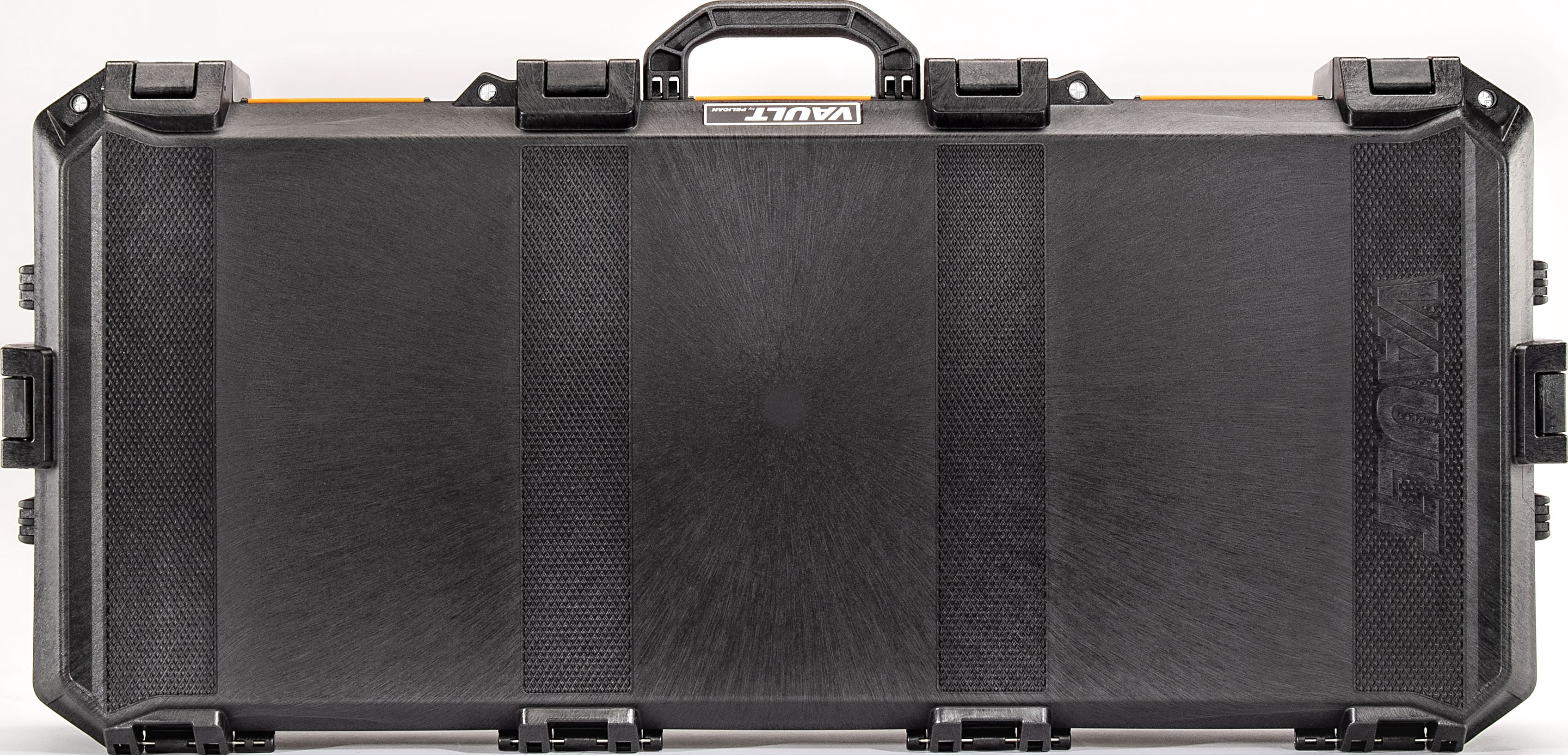 Vault by Pelican V700 Long Hard Case, Camera, Rifle, Gear, Equipment, Crushproof, Dustproof, Weather-Resistant, Push Button Latches, Black
