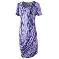 thumbnail image 2 of Doublju Women's Short Sleeve On Side Draped Dress, 2 of 4