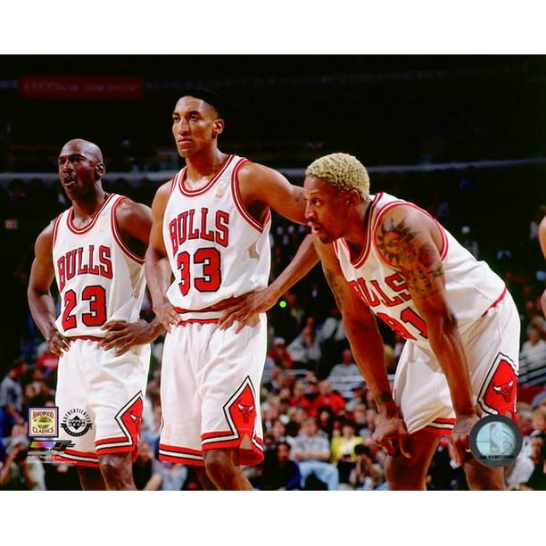 Michael Jordan, Scottie Pippen, & Rodman 1997 Photo Print - Walmart.com