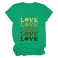 thumbnail image 5 of WREESH St. Patrick'S Day Fashion Femmes Col Rond Chemise Tees Manches Courtes T-Shirt Impression Chemise Tops Blouse, 5 of 5