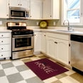 thumbnail image 5 of Ottomanson Machine Washable Non-Slip Rubberback Sweet Home 2x3 Indoor Area Rug, 2' x 3', Red, 5 of 8