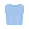 thumbnail image 7 of Mgmyaa Girls Crop Ribbed Tank Top Crewneck Sleeveless Summer Base Casual Tank Top 5-15 Years, 7 of 7