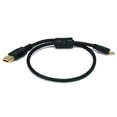 thumbnail image 1 of c&e usb 2.0 a male to mini-b 5 pin male 28 or 24awg cable with ferrite core and gold plated 1.5 feet, cne609942, 1 of 1