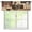 Style-2, variante sur Cantonnières Rustiques en Planches de Bois Rideaux Feuilles Vertes sur Planches de Bois Vintage Campagne Grunge Porte de Grange Cantonnière Courte pour Cuisine Chambre Salle de Bain avec Passe-Tringle, un Panneau 54X18 Pouces