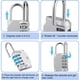 thumbnail image 5 of Scienceny 4 Pieces Digital Combination Lock Resettable Protection Case Safety Padlock Gate Key Luggage Outdoor Shackle Gym with Door Herramientas y ferretería Como se muestra Scienceny BFH000221-00, 5 of 6