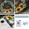 thumbnail image 2 of Spring Eucalyptus Sunflower Blackout Curtains for Bedroom, Farmhouse Birds Brown Wood Thermal Insulated Kitchen Drapes with Grommets, Light Blocking Window Treatment, 2 Panels 52" x 96", 2 of 7