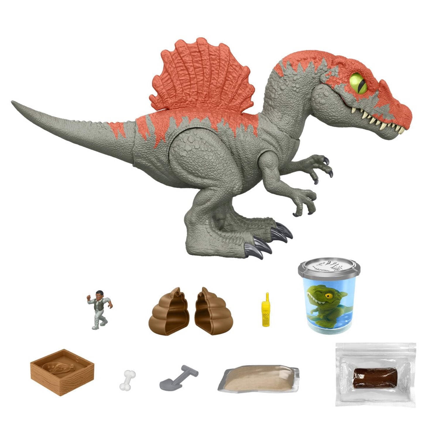 Mattel Collectible Child Spinosaurus Action Figures, Jurassic World