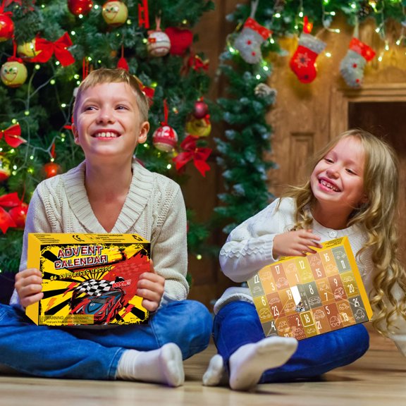 Caja de regalo de juguetes para autos calendario de cuenta regresiva de Navidad BuyWeek