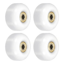 Uxcell Skateboard Wheels with Bearings Street Wheels for Skateboards Cruiser Wheel White