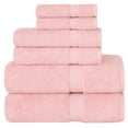thumbnail image 2 of Authentic Hotel and Spa  Turkish Cotton 6-piece Towel Set Pink, 2 of 5