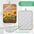 thumbnail image 3 of Pot Holders Set of 2 Heat Resistant 338℉ Kitchen Oven Gloves Potholder Cooking Baking Microwave Mitts Sunflowers, 3 of 7