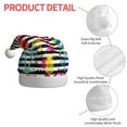 thumbnail image 4 of Wukai Trendy Colorful Pineapples Red Velvet Santa Claus Hat,Christmas Hat For Boys Girls Child Infant,Knitted Beanie Hat Colorful Flashing Holiday Xmas Christmas Party Supplies, 4 of 6