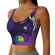thumbnail image 2 of Fotbe Astronaut Sujetador Deportivo Largo sin Aros para Mujer con Almohadillas y Soporte Medio, Transpirable y Absorbente, Camiseta Tipo Chaleco o Tank Top-Medium, 2 of 8