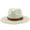 Light Yellow, variant on SUYIDA Stylish Unisex Panama Straw Hat with Wide Brim and Adjustable Belt for Outdoor Beach and Casual Wear