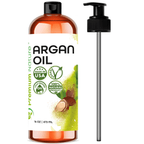 Argan Oil for Hair Oil for Dry Damaged Hair and Growth Argon Oil Serum For Hair Oil for Curly Frizzy Hair Argan Oil for Skin for Men Organic Argan Oil of Morocco Hair Oils 16 oz 100% Pure Cold Pressed