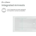thumbnail image 6 of Voltaire 48" x 30" Right-Hand Drain Alcove Integrated Armrest Bathtub with Apron, 6 of 10