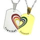 thumbnail image 1 of 2x Colgante Etiqueta Rompecabezas de Joyería Orgullo Fernando Collar de acero inoxidable Oro plateado, 1 of 7