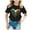 Black, variant on Curuila Kid Girls Cute Tops Hearts Printed Crew Neck Short Sleeve Tee Summer Fashion Soft Loose T Shirt Black Size 2-4 Years