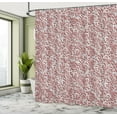 thumbnail image 4 of Ambesonne Vintage Shower Curtain, Floral Swirls of Victorian, 69"Wx84"L, Burgundy Dust, 4 of 4
