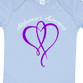 thumbnail image 4 of Inktastic Alzheimer's Awareness Purple Ribbon Heart Boys or Girls Baby Bodysuit, 4 of 5