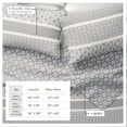 thumbnail image 3 of Striped Quilt Set - Lightweight, Soft, All-Season - 2-Piece Reversible Paisley Bedding Set (Twin / Twin XL, Grey), 3 of 6