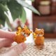 thumbnail image 4 of Figura de animal de vidrio soplado de vidrio artístico de tigre de vidrio, adorno coleccionable en miniatura para regalo de decoración del hogar, 4 of 5