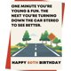 thumbnail image 1 of Tarjeta de felicitación OJsensai para 80.º cumpleaños, 20,5 x 13,5 cm, 1 of 6