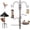 91 Inch with squirrel baffle, variant on Bird Feeding Pole Kit with Hanging Accessories – Squirrel Guard, Suet Cage, Tube Feeder, Planter Hanger, Multi-Feeder System for Attracting Wild Birds Outdoors