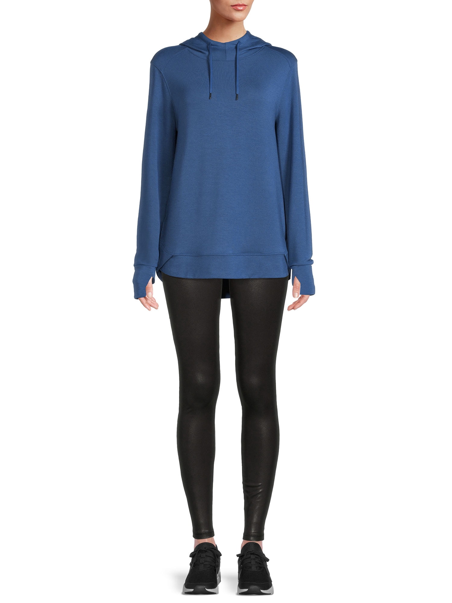 Athletic Works Women's Athleisure Mock Neck Hoodie