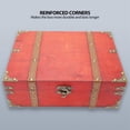 thumbnail image 3 of Treasure Chest Box, Reinforced Corners Large Capacity Exquisite Rectangle Wood Treasure Box  for Watches for Postcards Small,Medium,Large, 3 of 7