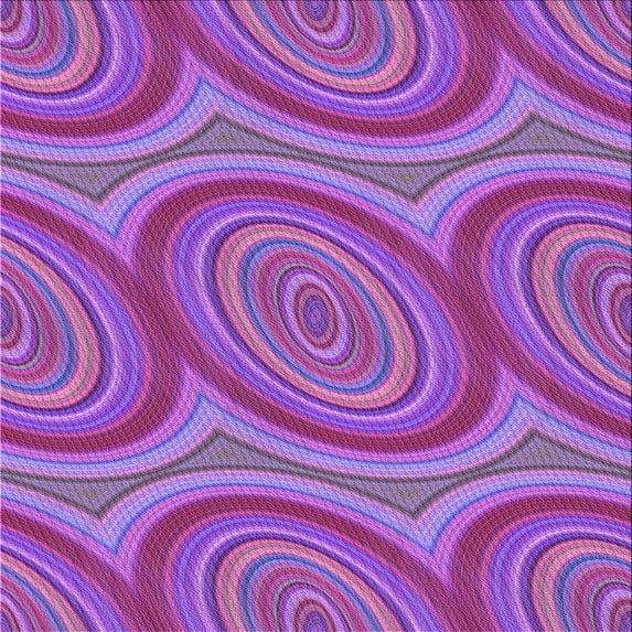 Ahgly Company Indoor Square Patterned Tyrian Purple Area Rugs, 8' Square