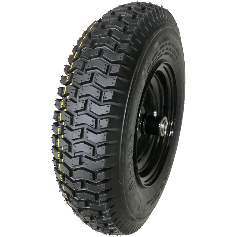 HIRUN Lawn & Garden Tire/Wheel Assembly W/SEALANT 4.80/4.008 4PR SU12