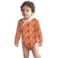 thumbnail image 2 of Xecao Yellow And Red Maple Leaves Print Baby unisex-baby Cotton Long-sleeve Bodysuits-18 Months, 2 of 6