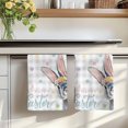 thumbnail image 7 of Happy Easter Kitchen Towels Set of 4, Spring Rabbits Polka Dots Gray Plaid Absorbent Dish Towels for Kitchen, Microfiber Hand Towel, Quick Drying Tea Towel for Cleaning Decorative Dishcloths, 7 of 7